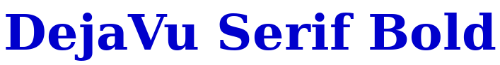 DejaVu Serif Bold fuente